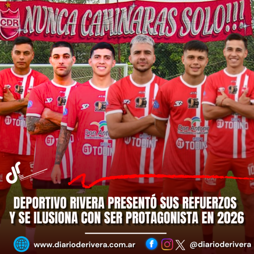 Deportivo Rivera presentó sus refuerzos y se ilusiona con ser protagonista en 2026